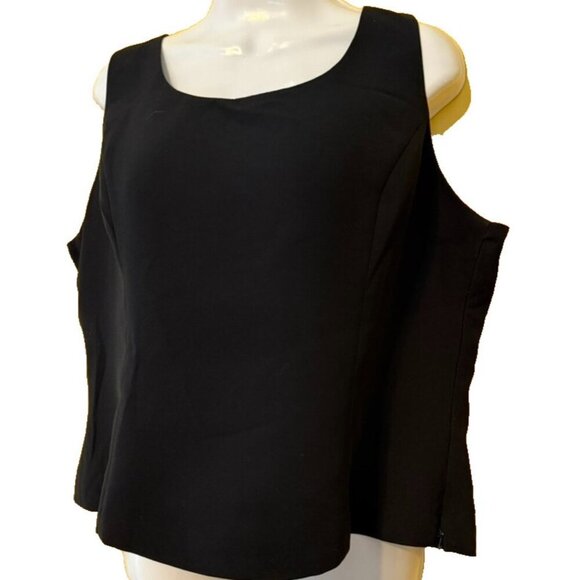 Le Suit Separates Sleeveless Blouse Lined Size 16 Career Woman Office - Picture 1 of 6